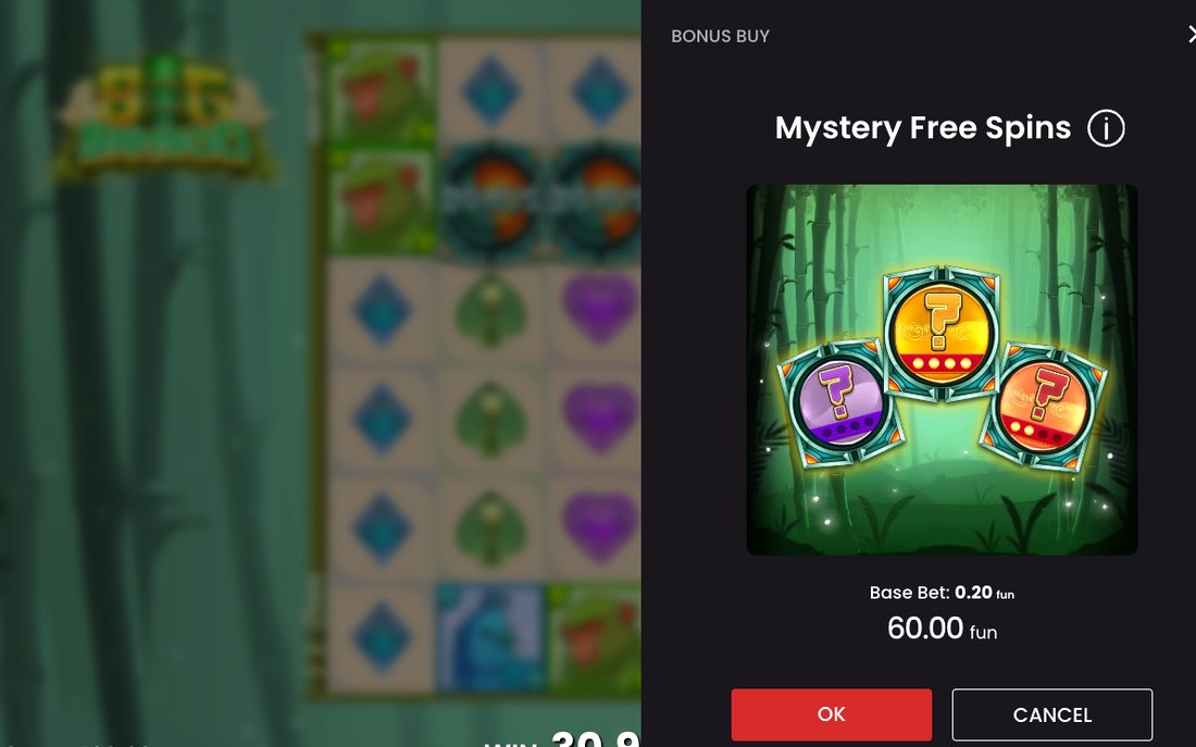 Mystery-symboler avslöjar Golden Bamboo på spelplanen