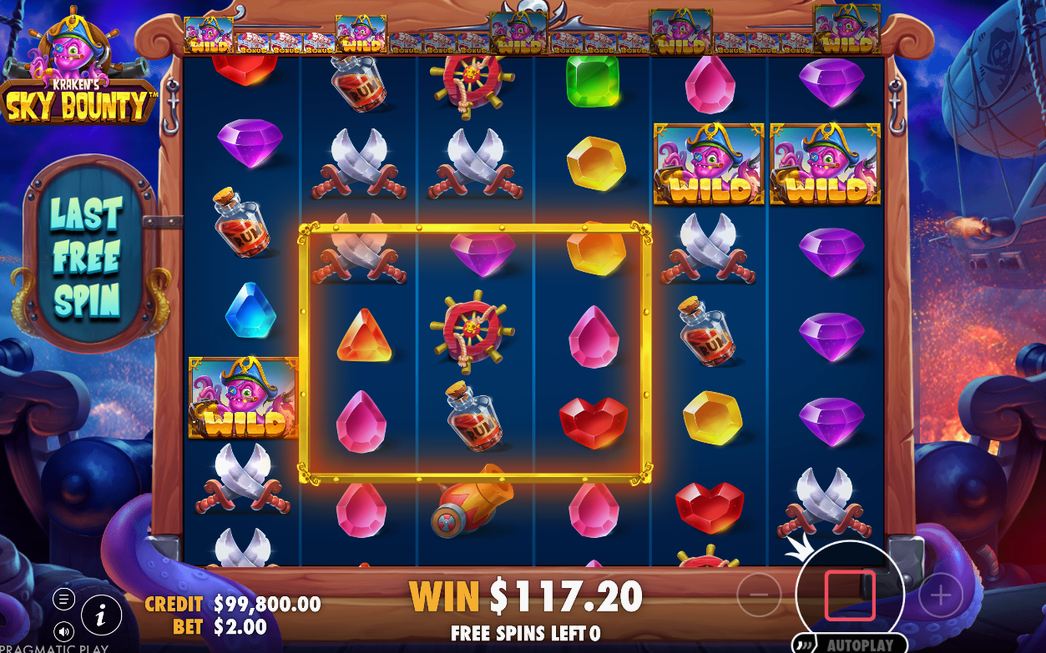 Free Spins-läge med Expanding Wild aktiv