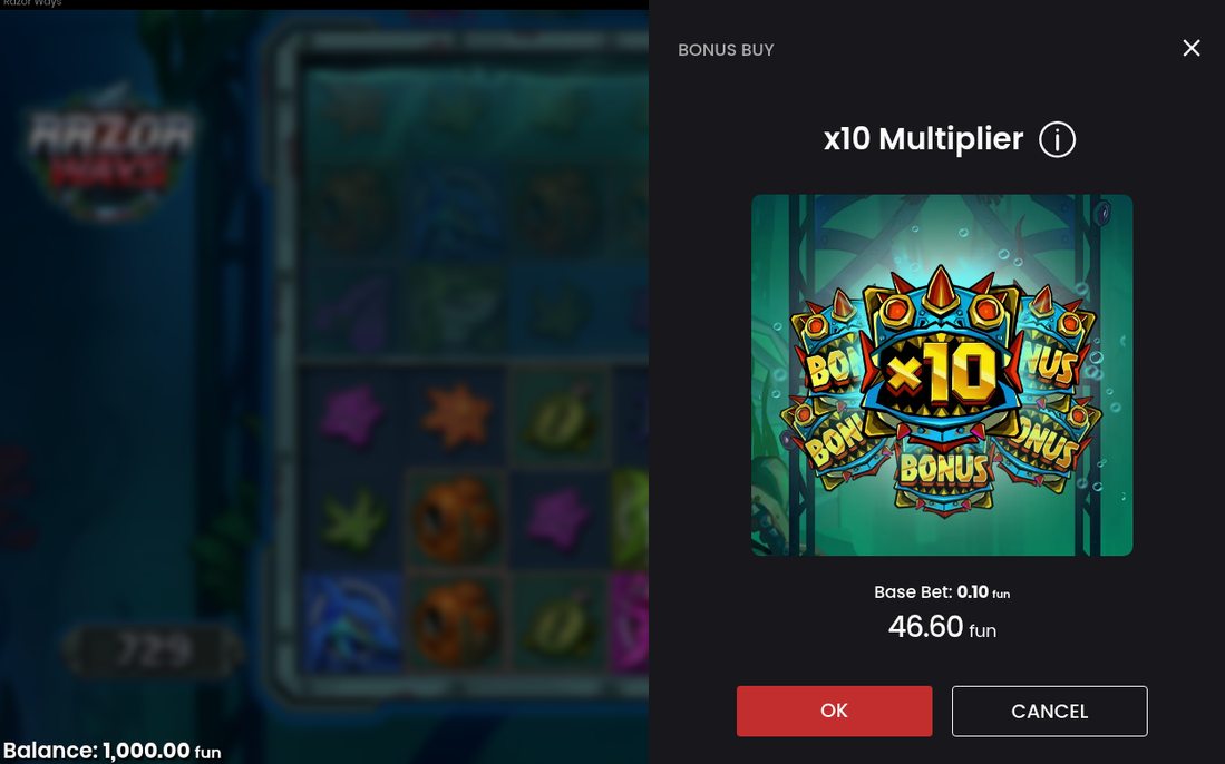 Bonusläget där rutnätet kan växa och Total Multiplier stiger